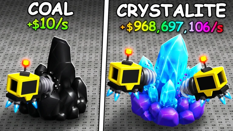 Sell Ores coal versus Crystalite drone mining comparison